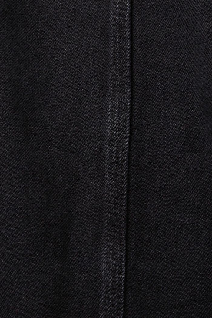 Kaulukseton farkkutakki, jossa kiristysnauhat, BLACK MEDIUM WASHED, detail image number 7