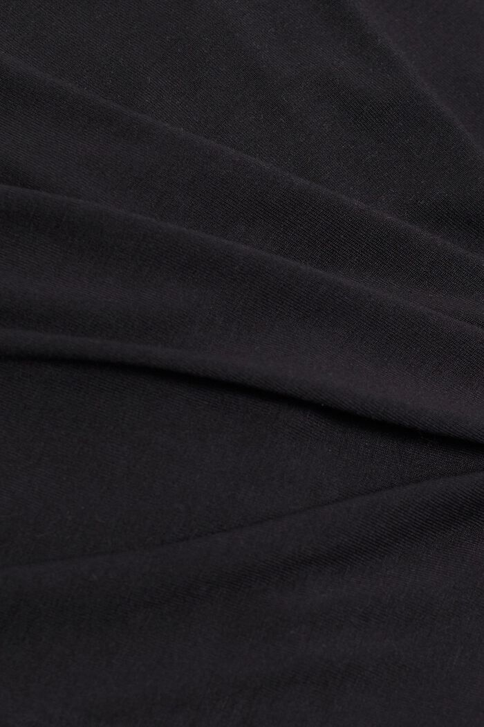 Pyjamasetti painokuvioiduilla housuilla, BLACK, detail image number 4