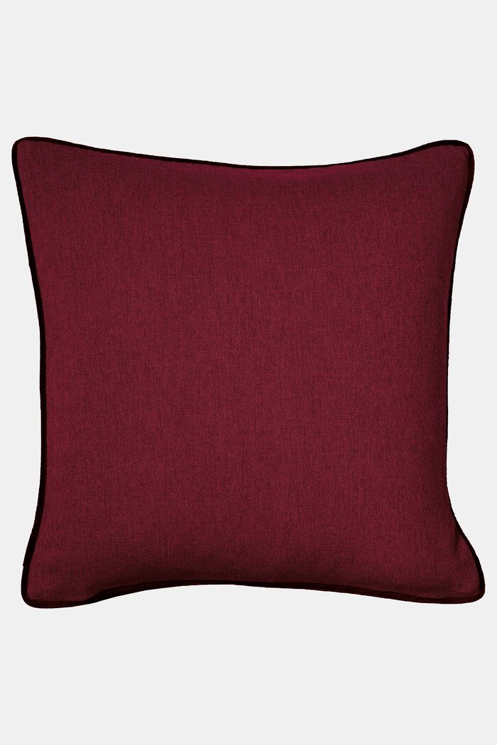 Koristeellinen tyynynpäällinen samettitereellä, DARK RED, detail image number 2