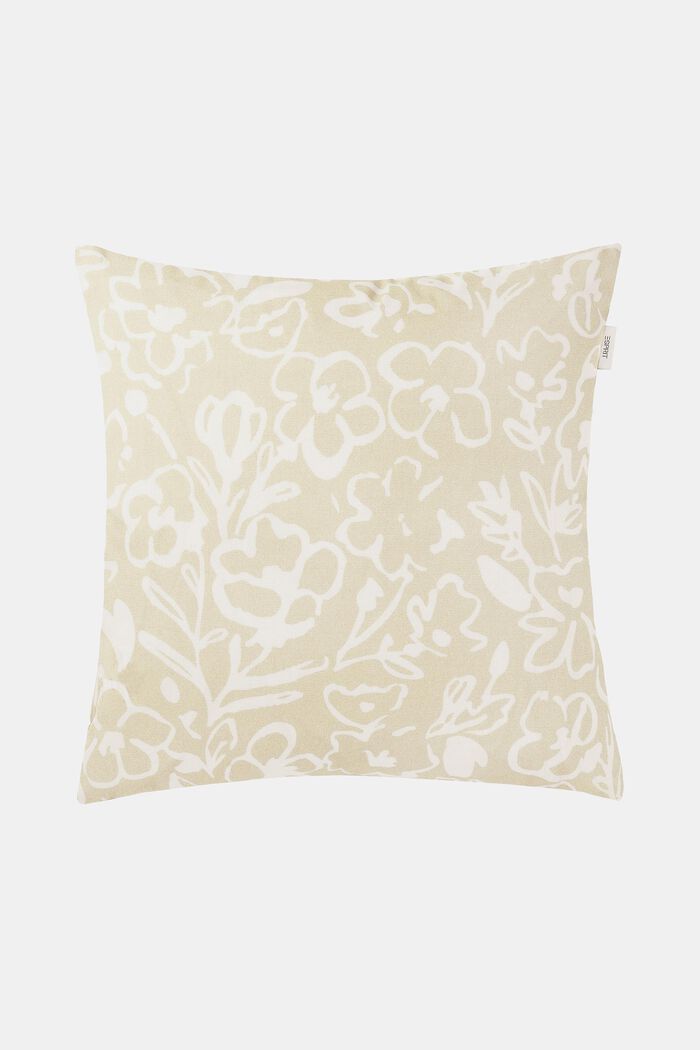 Kukkakuvioinen tyynynpäällinen, BEIGE, detail image number 0