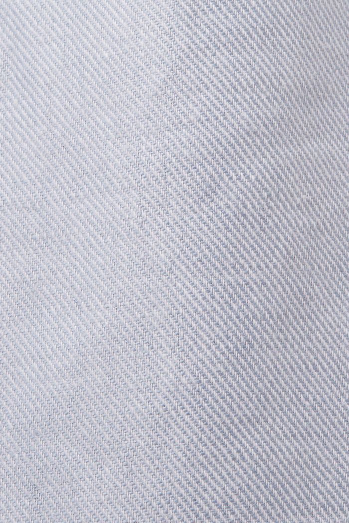 Vajaapituiset chinot pellavasekoitetta kiinteä vyö, LIGHT BLUE LAVENDER, detail image number 6