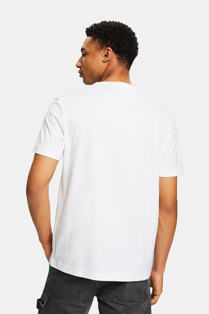 Pima-puuvillasta valmistettu jersey-T-paita, jossa pyöreä pääntie, WHITE, detail image number 2