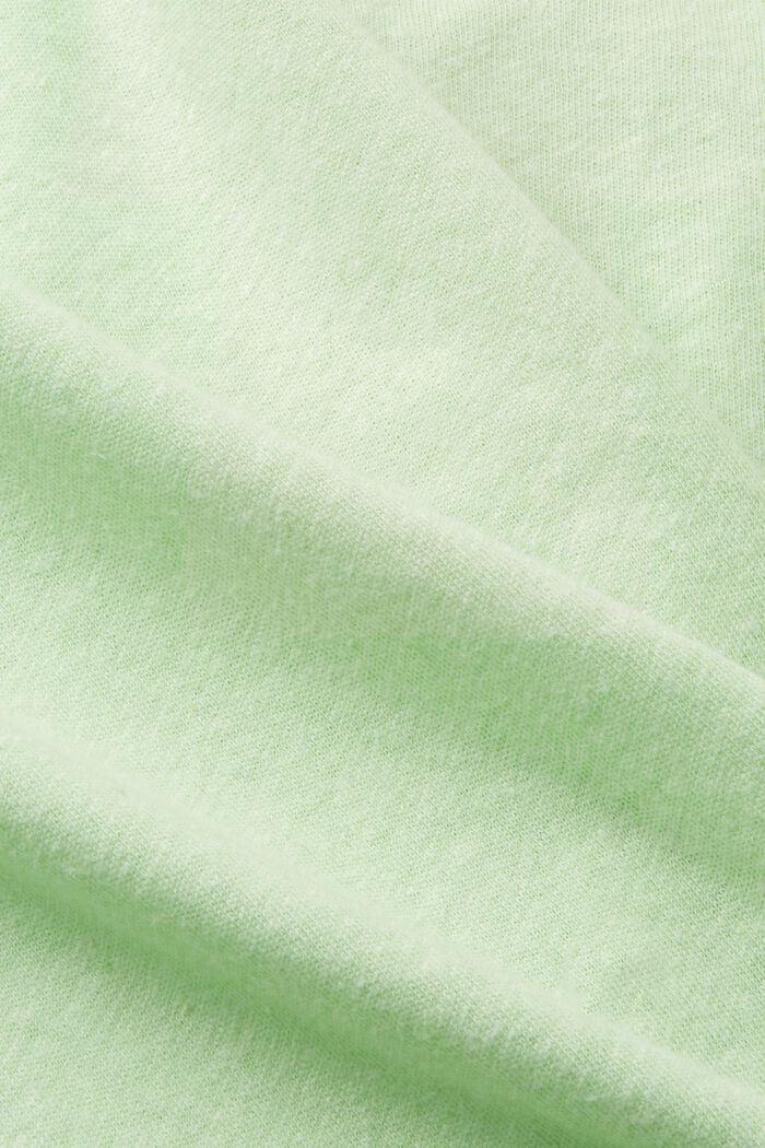 T-paita pellavasekoitetta, CITRUS GREEN, detail image number 4