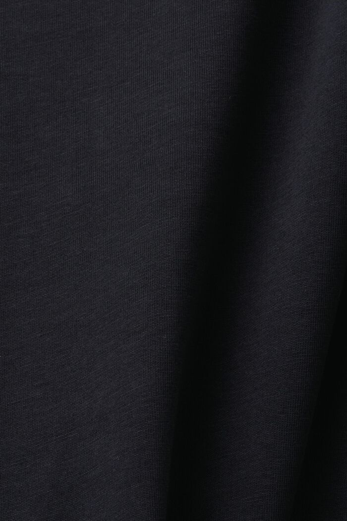 Jersey-T-paita, 100 % puuvillaa, BLACK, detail image number 5