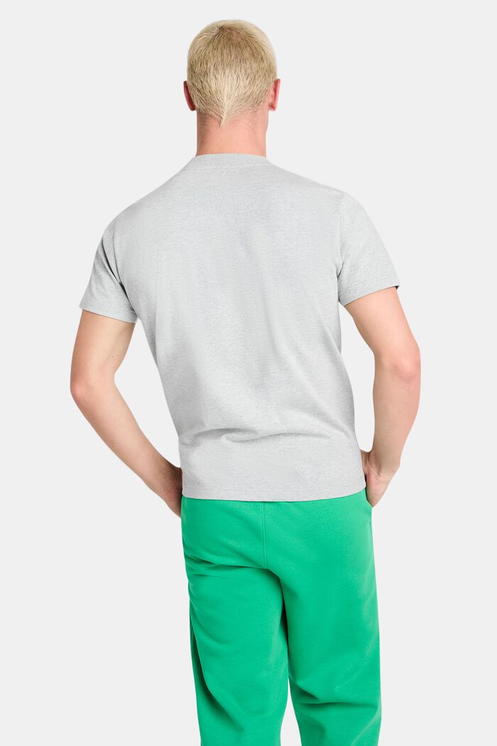Logollinen unisex-t-paita puuvillajerseytä, LIGHT GREY, detail image number 2