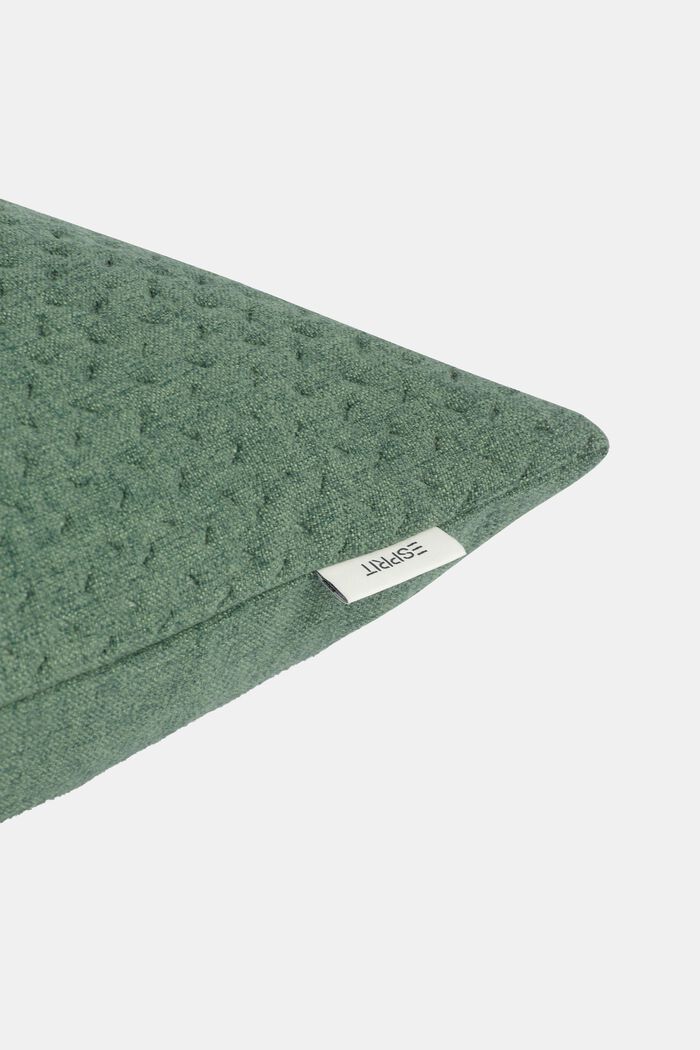 Pintakuvioitu tyynynpäällinen, DARK GREEN, detail image number 1