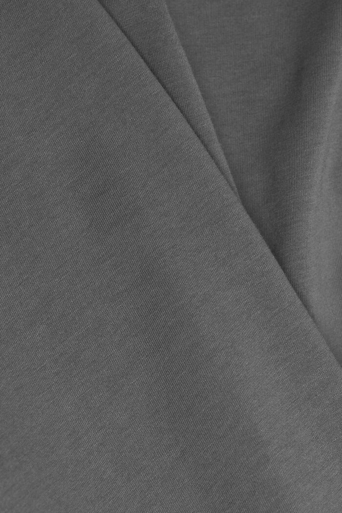 Jersey-T-paita, 100 % puuvillaa, DARK GREY, detail image number 5