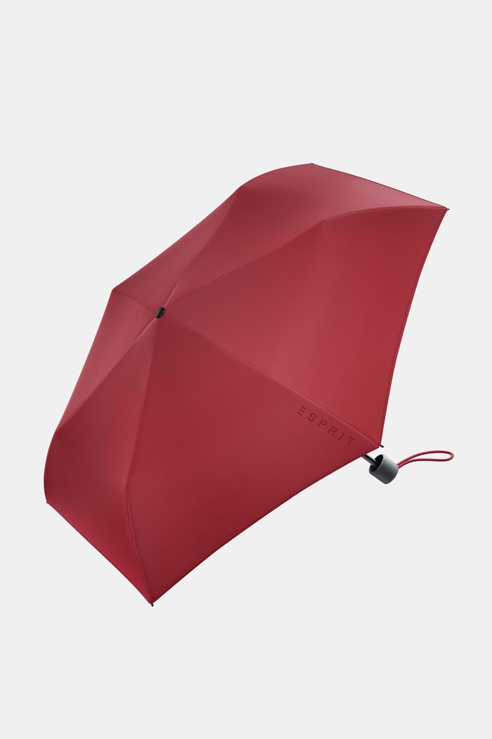 Punainen taskusateenvarjo, jossa logopainatus, FLAG RED, detail image number 0