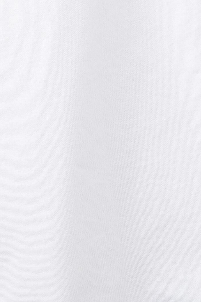 Nappikauluspaita puuvilla-popliinia, WHITE, detail image number 5