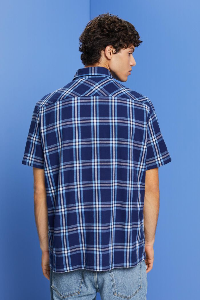 Ruudullinen, lyhythihainen paita, DARK BLUE, detail image number 3