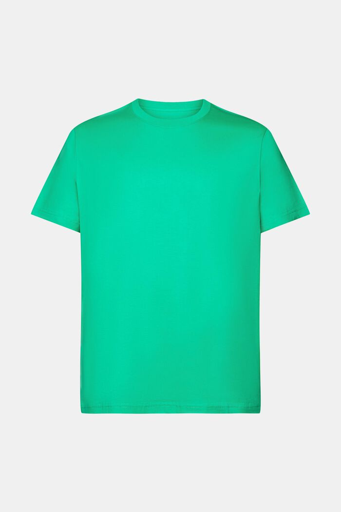T-paita pyöreällä pääntiellä pima-puuvillaa, GREEN, detail image number 7