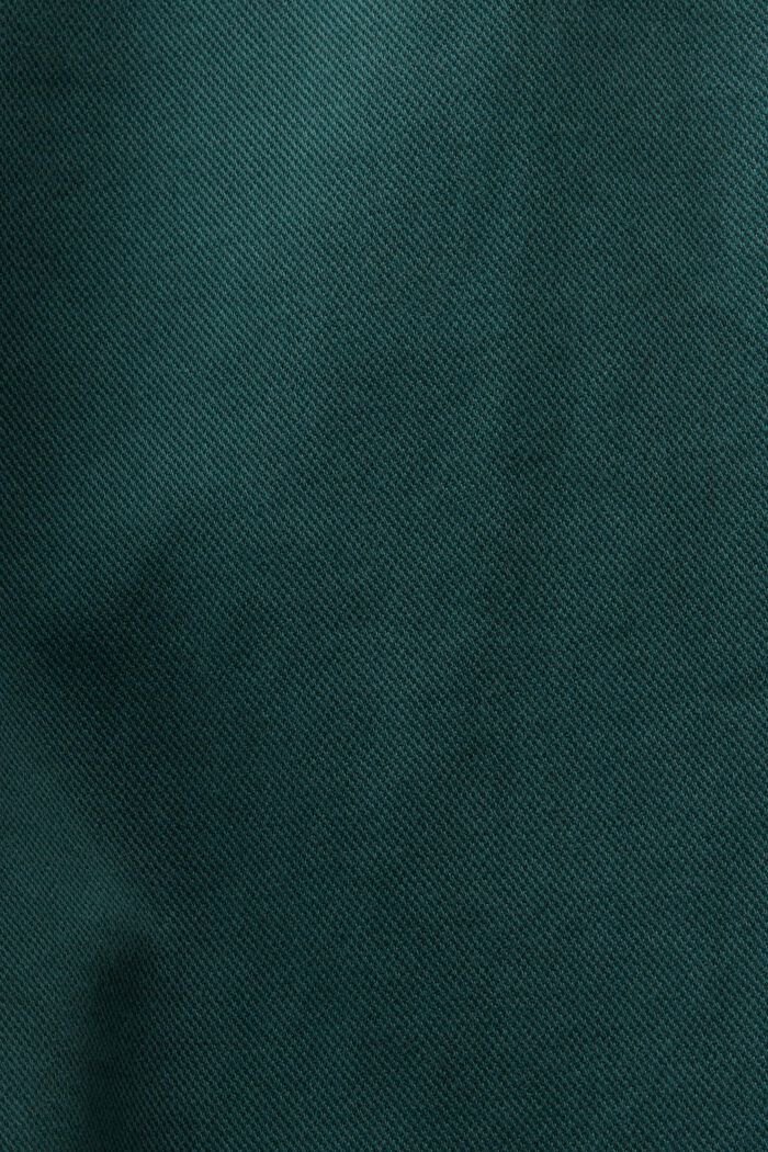 Korkeavyötäröiset, leveät chinot, EMERALD GREEN, detail image number 6