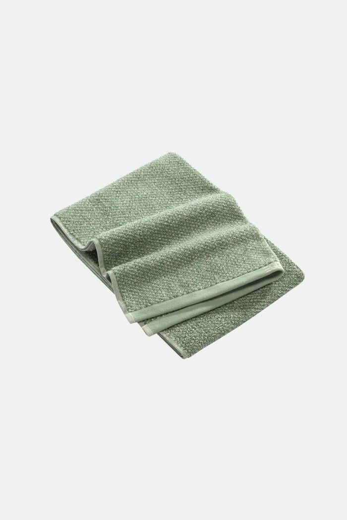 Meleerattu pyyhe, 100 % puuvillaa, SOFT GREEN, detail image number 0