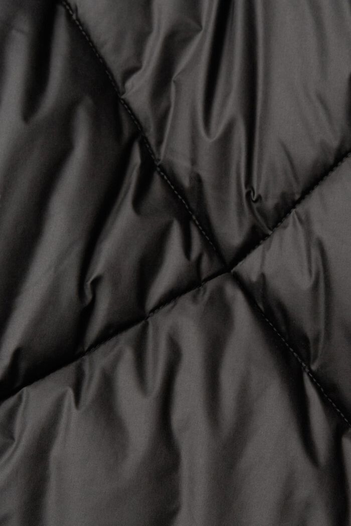 Pitkä takki timanttitikkauksella, BLACK, detail image number 1