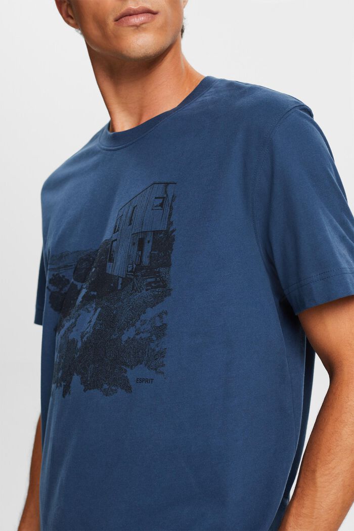 T-paita graafisella printillä, BLUE, detail image number 1