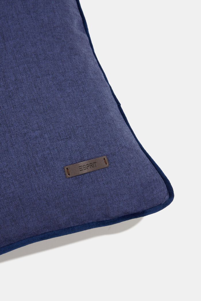 Koristeellinen tyynynpäällinen samettitereellä, NAVY, detail image number 1