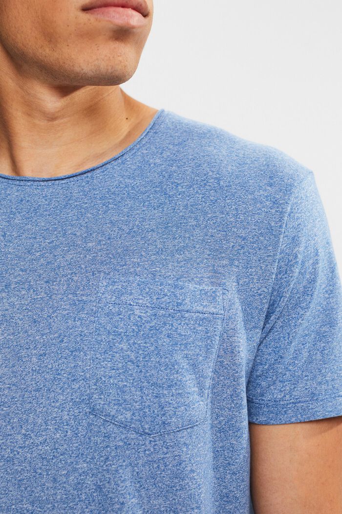 Kierrätettyä: meleerattu jersey-t-paita, BLUE, detail image number 0