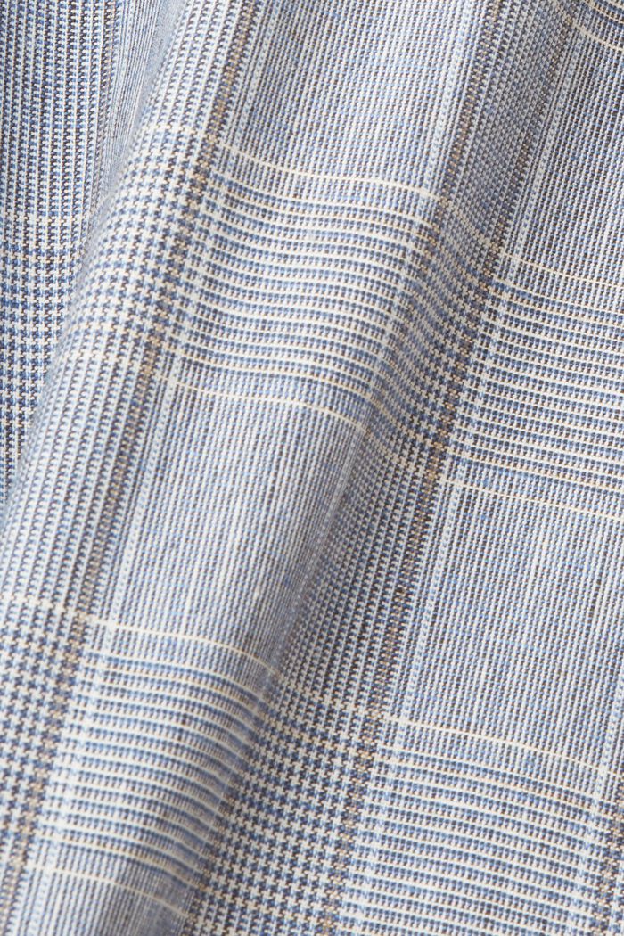 Slim fit -malliset ruudulliset puvunhousut, LIGHT BLUE, detail image number 6