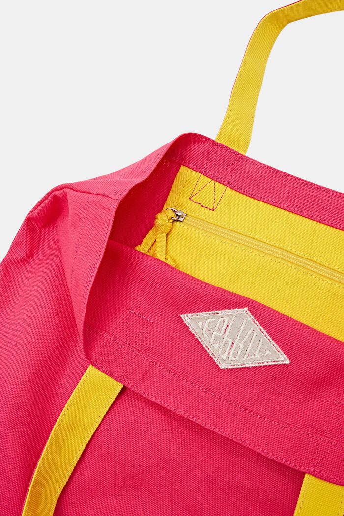 Logollinen tote bag puuvillaa, PINK FUCHSIA, detail image number 4