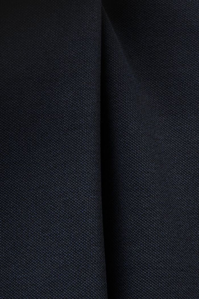 Leveälahkeiset, joustovyötäröiset housut laskoksin, BLACK, detail image number 4