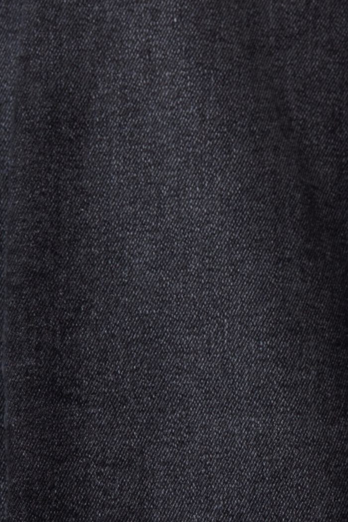 Keskikorkeat napilliset slim fit -farkut, BLACK MEDIUM WASHED, detail image number 6
