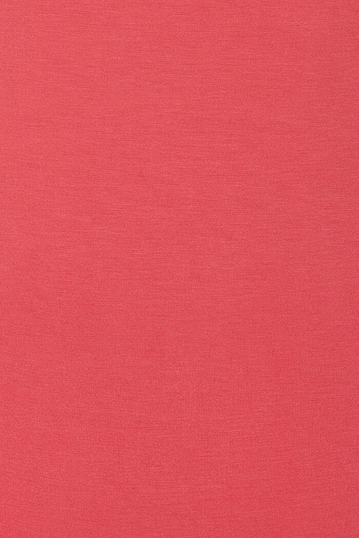 T-paita V-pääntiellä, LENZING™ ECOVERO™, RED, detail image number 1
