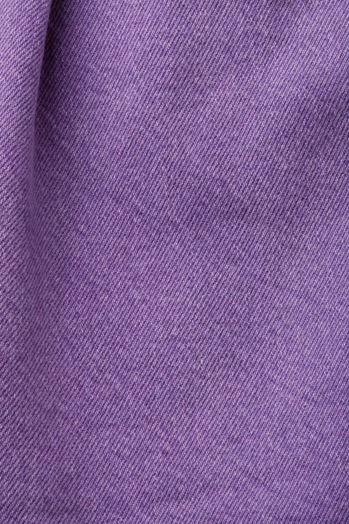 Pellavaa sisältävät korkeavyötäröiset shortsit, PURPLE, detail image number 7