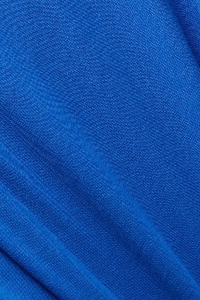 Graafisesti kuvioitu t-paita puuvillaa, BRIGHT BLUE, detail image number 5