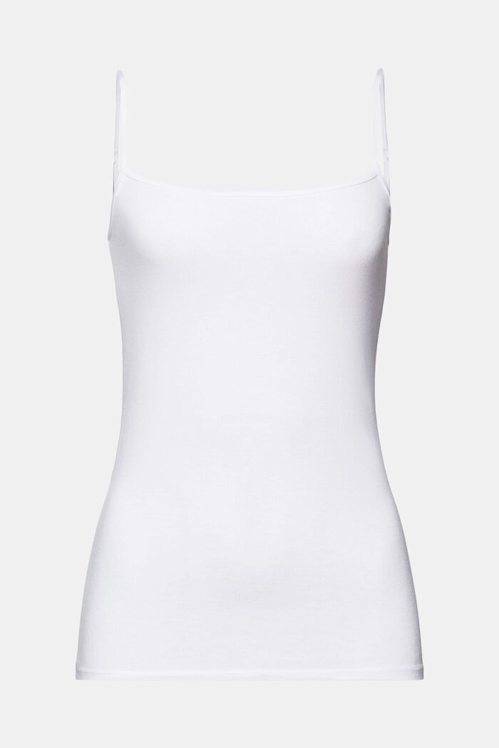 Camisole-toppi jerseytä, WHITE, detail image number 6