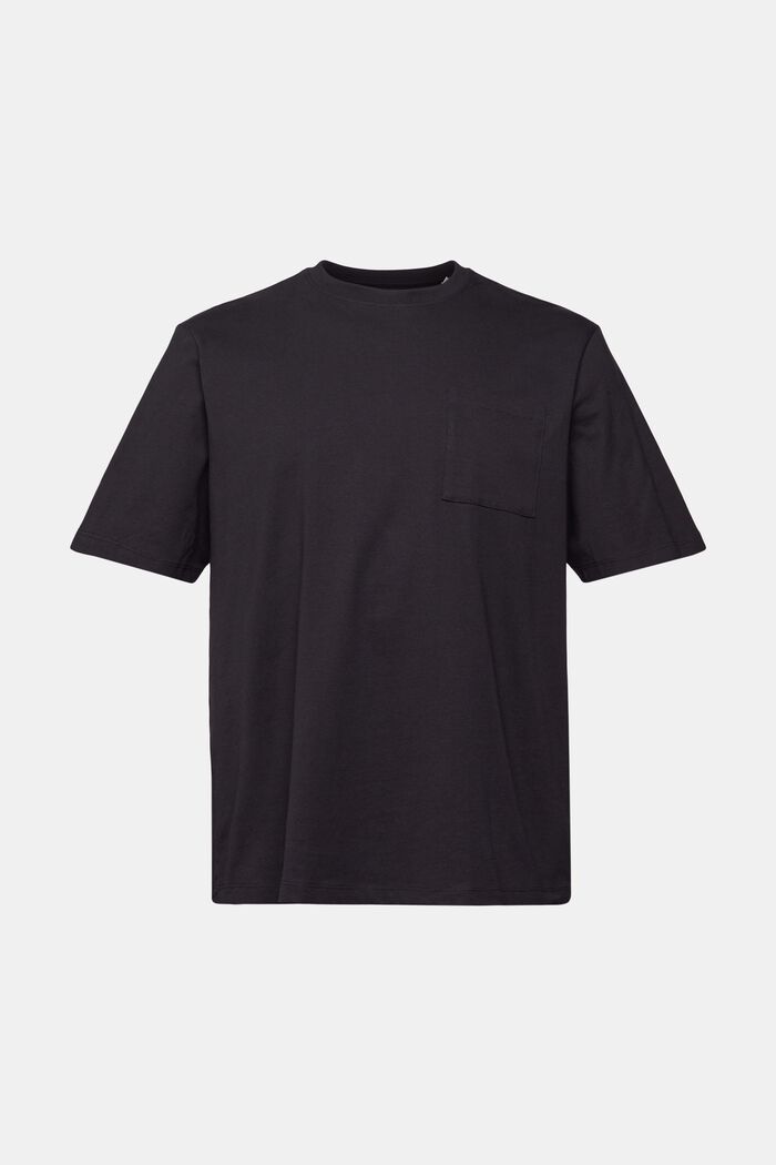 Jersey-T-paita, 100 % puuvillaa, BLACK, detail image number 2
