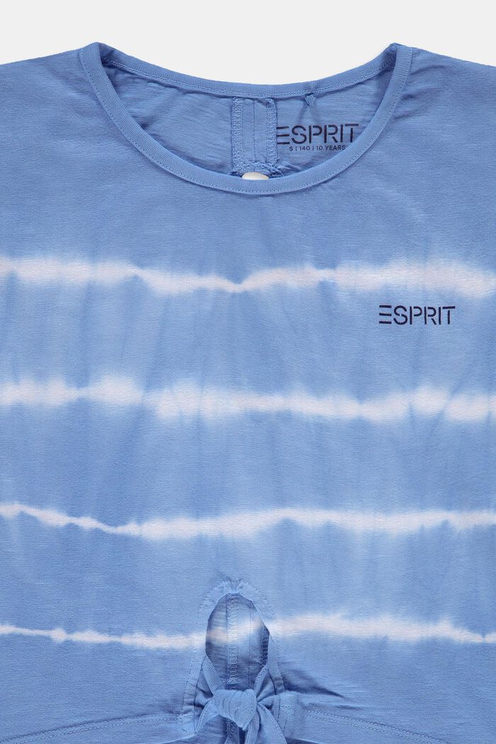 Batiikkikuvioitu t-paita, jossa solmusomiste, LIGHT BLUE LAVENDER, detail image number 2