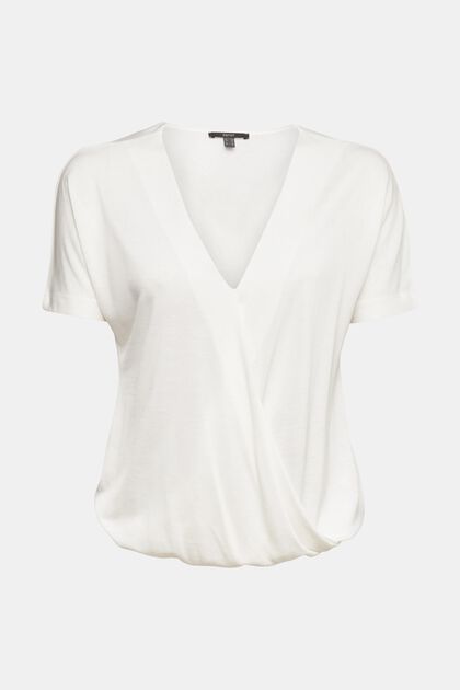 Kietaisumallinen t-paita, OFF WHITE, overview