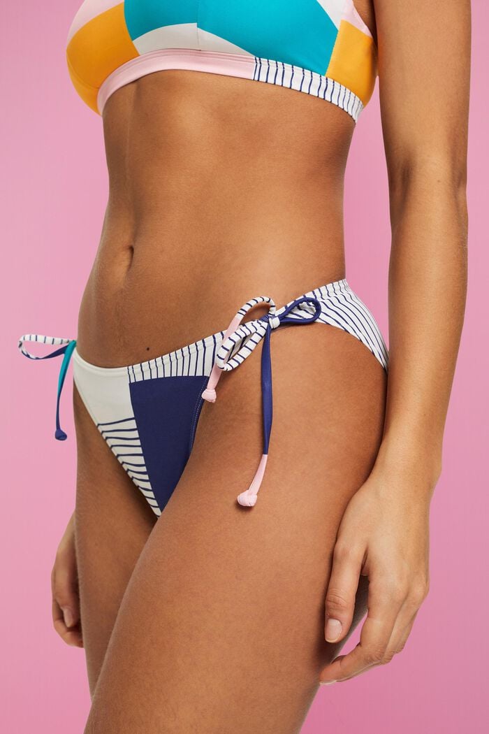 Sivulta solmittavat bikinihousut, kuvioyhdistelmä, SAND, detail image number 3