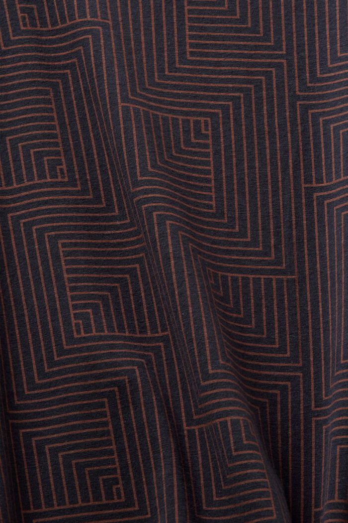Pitkähihainen paita puuvillaa, BLACK, detail image number 5
