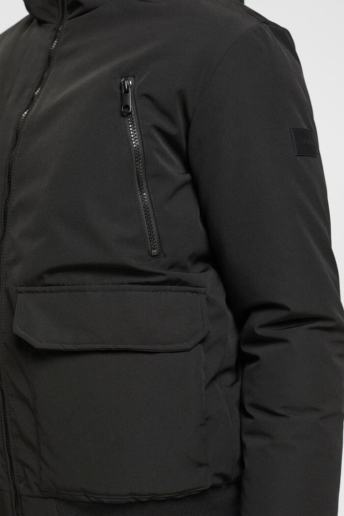 Hupullinen takki, BLACK, detail image number 0