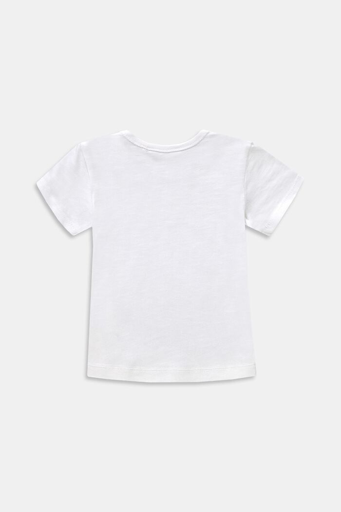 Liukuvärjätty t-paita, 100 % luomupuuvillaa, WHITE, detail image number 1