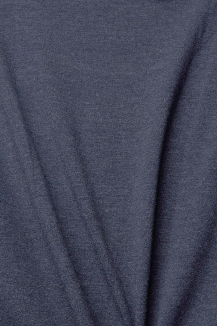 Rintataskullinen T-paita puuvillasekoitetta, NAVY, detail image number 3