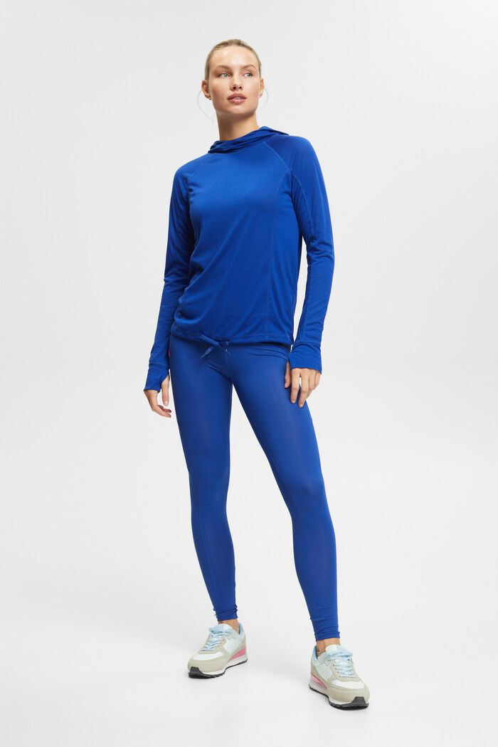 Hupullinen pitkähihainen paita, LENZING™ ECOVERO™, BRIGHT BLUE, detail image number 6