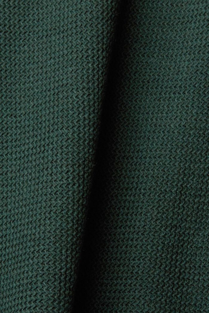 Raidallinen neulepusero, DARK TEAL GREEN, detail image number 1