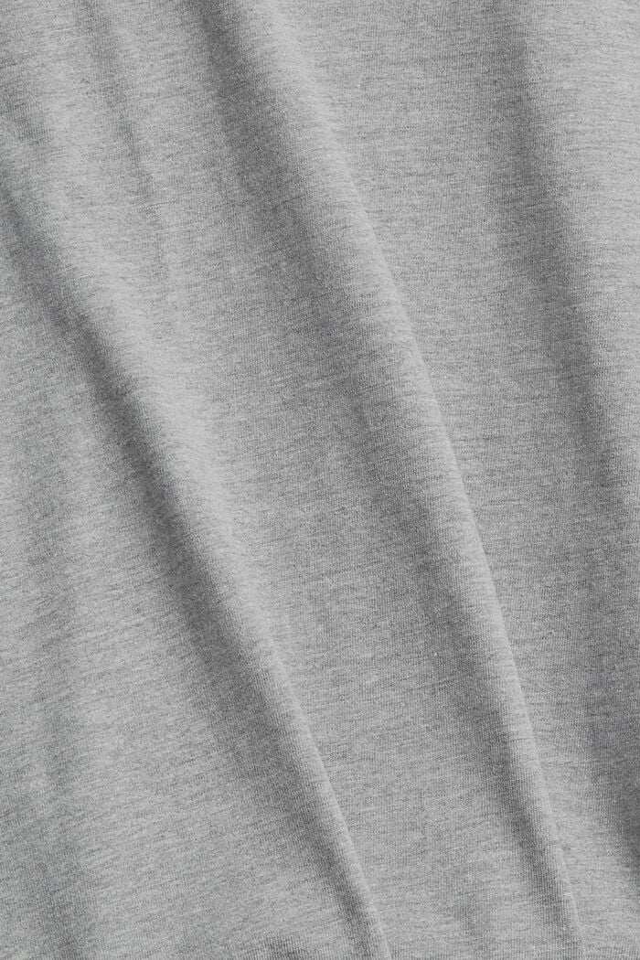 Printtikuvioitu jersey-t-paita, luomupuuvillasekoitetta, MEDIUM GREY, detail image number 4