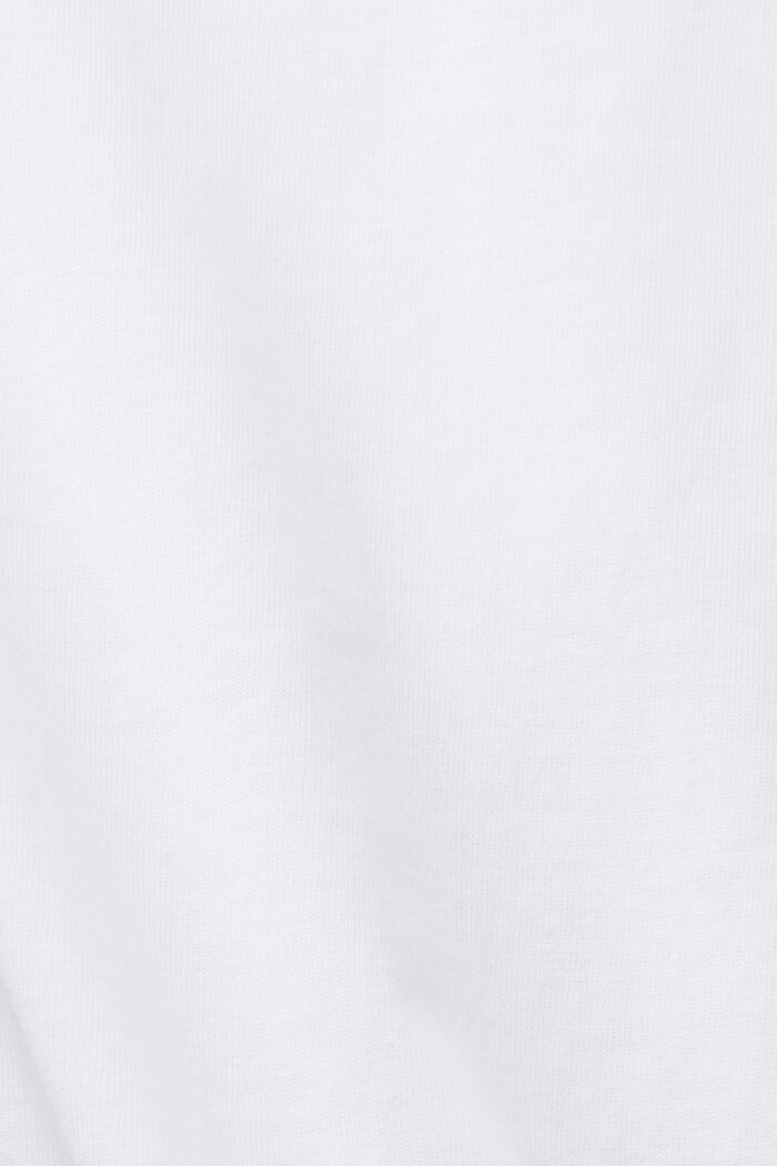 Painettu t-paita 100 % puuvillaa, pyöreä pääntie, WHITE, detail image number 5