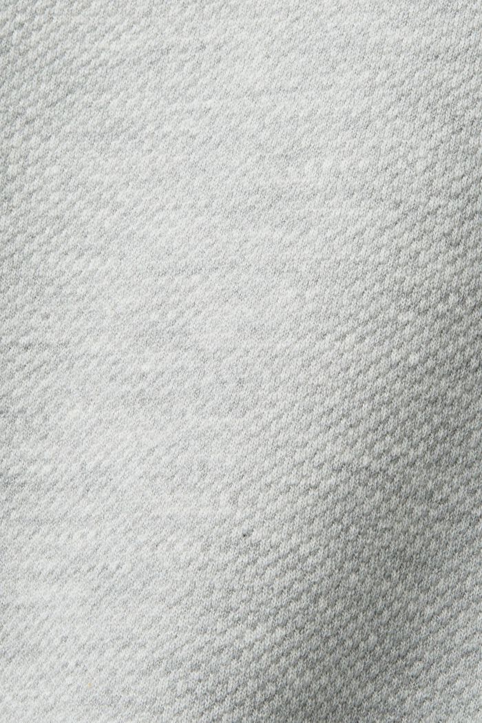 Mesh-logollinen collegepaita fleeceä, LIGHT GREY, detail image number 5
