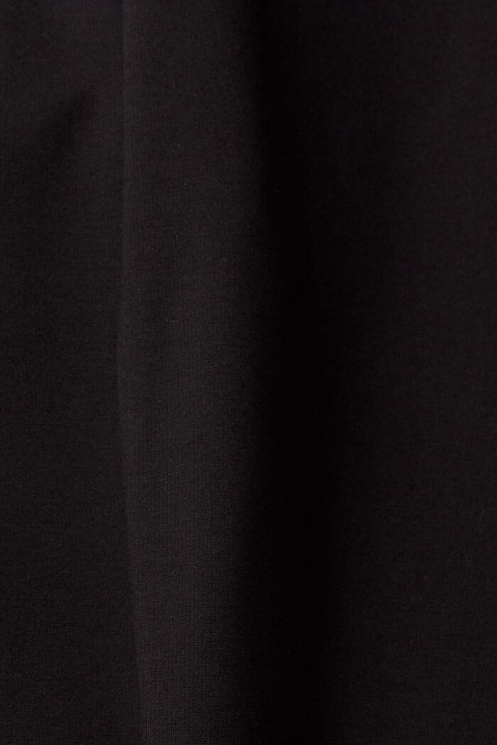 Halkiolahkeiset housut vetoketjulla, BLACK, detail image number 6