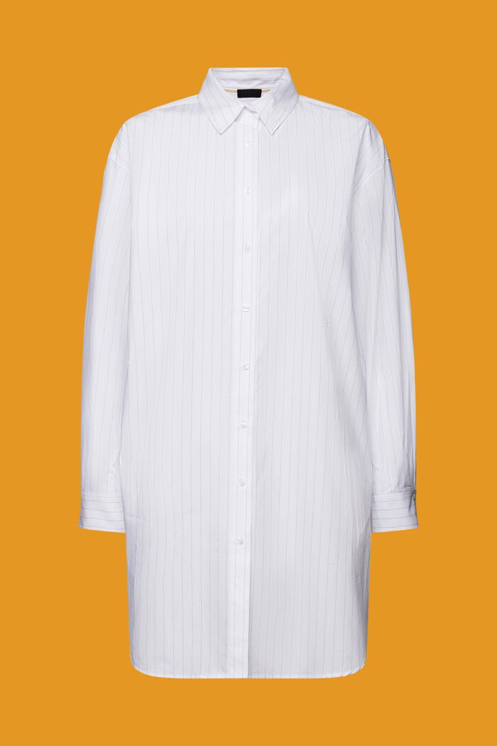Liituraitainen paitamekko, 100 % puuvillaa, WHITE, detail image number 7