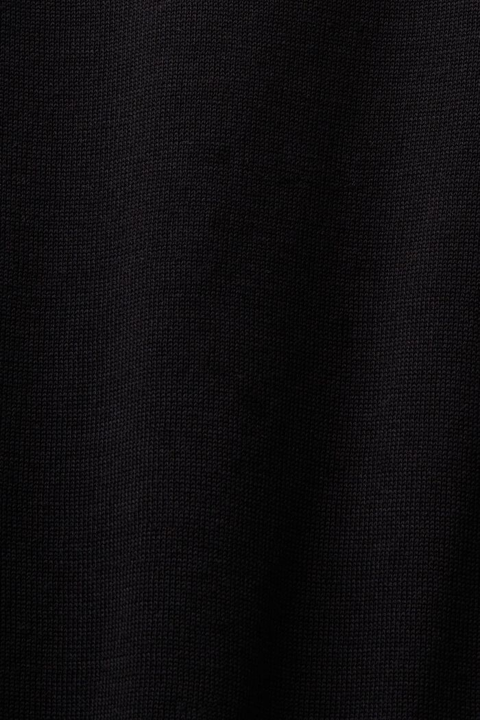 Pitkähihainen, poolokauluksellinen pusero, BLACK, detail image number 5