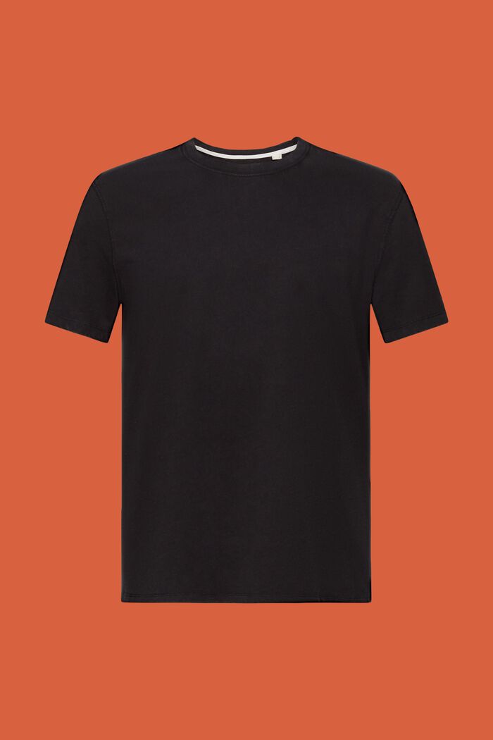 Lankavärjätty jersey-t-paita, 100 % puuvillaa, BLACK, detail image number 6