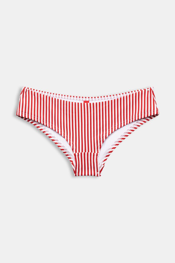Raidalliset bikinihousut, DARK RED, detail image number 4