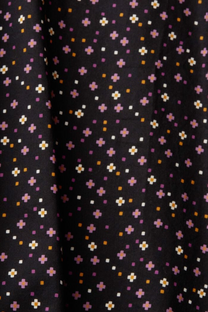 Kuvioitu pusero luomupuuvillaa, BLACK, detail image number 4