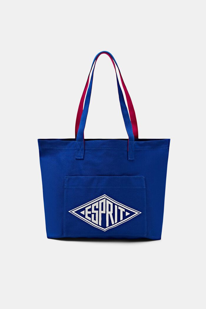 Logollinen tote bag kanvasia, BRIGHT BLUE, detail image number 0
