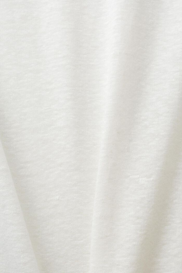 T-paita pellavaa, OFF WHITE, detail image number 5